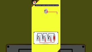 Extension Board Wiring without Switch | 1 Indicator 3 Socket Connection #shorts #youtubeshorts