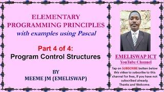 Elementary Programming Principles | Program Control Structures