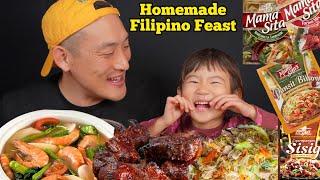 Pancit, Tocino, Sisig, Sinigang- Homemade Filipino Foods with CrunchBaby!