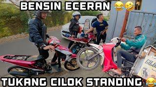 JALAN JALAN SORE BAWA MOTOR BALAP ️️ CILOK RACINGG 