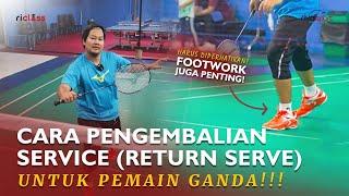 CARA PENGEMBALIAN SERVICE  (RETURN SERVE) UNTUK PEMAIN GANDA