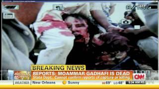 COLONEL GADHAFI MURDERED BY REBELS IN COLD BLOOD KILLING