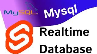 HOW TO USE MYSQL REALTIME DATABASE AND SOCKET.IO