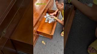 Ghế sofa gấp thông minh có hộc giấu tiền đầu tiên trên thế giới #ghegap #ghegapthongminh #money