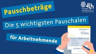 Pauschbeträge: Die 5 wichtigsten Pauschalen für Arbeitnehmende 2024 | VLH erklärt