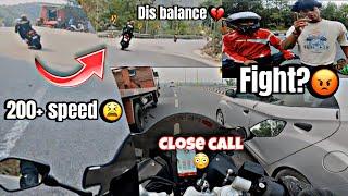 Superbike dis balanced at speed of 200+Drag btwn Z900 vs BMW  Sunday ride | Dehradun To Devprayag