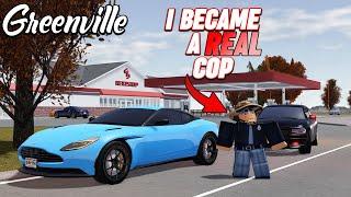 I BECAME A REAL COP IN GREENVILLE... || ROBLOX - Greenville Roleplay