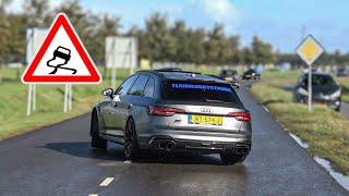 BEST OF FAILS, CLOSE CALLS, FUNNY & CRAZY Moments 2024 ! R33 Near Crash, RS4+ ABT, SF90, Technica