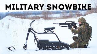 PUBG electric snowbike for military task