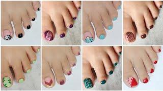 Most beautiful toe nail designs compilation | DIY nail art for beginners | Nail Delights 