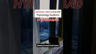 Psychology Internships in Hyderabad