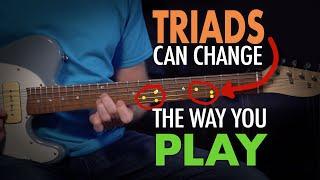 How using triads can change the way you play guitar - both rhythm and lead - Lesson EP399