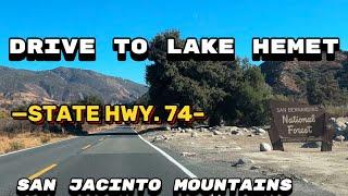 Steep Mountain Drive to Lake Hemet, CA on State Rte. 74 — San Jacinto Mountains.