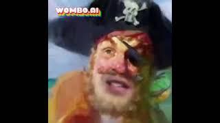 Painty the Pirate sings "Who let the dogs out" #shorts #womboai