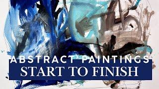 Creating THREE Abstract Paintings  #arttutorials #arttutorial  #abstractpainting  #abstractpainting