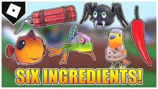 How to get DYNAMITE, CHILI, BIRD, FISH, SPIDER and CHAMELEON (INGREDIENTS) in WACKY WIZARDS [ROBLOX]