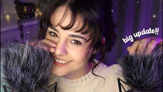 ASMR Fluffy Mic Ramble to RELAX & SLEEP  w/ big update!!