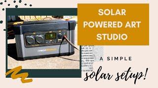 Solar Powered Art Studio | iTech Solar Generator