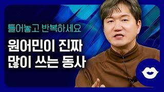 원어민이 진짜 쓰는 동사들을 쓸 줄 알아야 대화가 되겠죠?!_진짜 일상 회화 동사