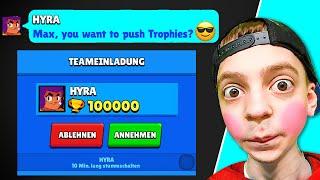 KLEINER BRUDER MAX trifft HYRA in BRAWL STARS!  (Er weint)