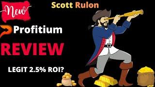 Profitium Review - Legit 2.5% ROI Crypto Opportunity or Huge Scam | NOT AN AFFILIATE #profitium#hyip