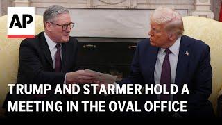 Trump and Starmer hold a meeting in the Oval Office