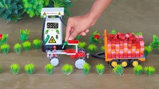 DIY tractor mini petrol pump science project | trolley loading | @Mini Creative | keepvilla