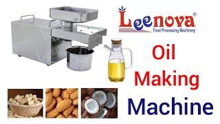 OIL MAKER MACHINE / OIL EXTRACTOR MACHINE / MINI OIL MAKING MACHINE - LEENOVA KITCHEN EQUIPMENTS