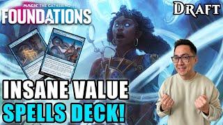 Turbo Self-Mill Spell Based Control Deck. Time To Cook! | Foundations Draft | MTG Arena