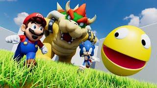 The Ultimate Showdown: Pacman vs Mario vs Sonic vs Bowser