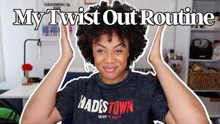 My Twist Out Routine for My Natural Hair | Kaisha Creates | #twistout  #blackgirlhair