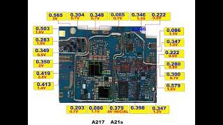 reparación Samsung Galaxy A21s (SM-A217M) no enciende por fuga 60mA casi logra engañarme