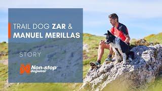 Trail dog Zar and World champion trail-runner Manuel Merillas