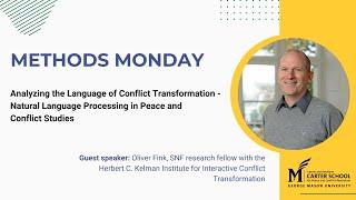 Analyzing Conflict Transformation with Natural Language Processing with Dr. Oliver Fink