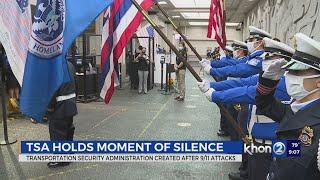 TSA staff holds moment of silence at Daniel K. Inouye International Airport