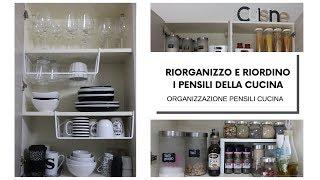 Riorganizzo e riordino i pensili della cucina | Organizzazione pensili cucina