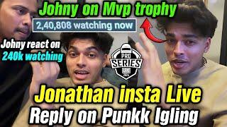 Jonathan insta live from bootcamp after qualified  Johny on Punkk Igling 