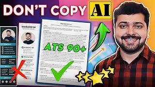 Best RESUME to Get JOB - Complete Guide & ATS Resume Format 