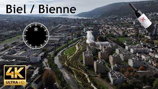 Can you hear the ticking? - The striking of the clock and the vineyards of Biel | Schweizer-Drohnen