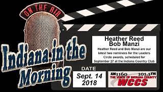 Indiana in the Morning Interview: Heather Reed and Bob Manzi (9-14-18)