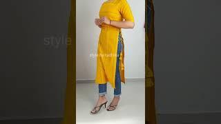 New designer kurti/kurti Designs 2023/style by Radhika/#shorts #ytshorts