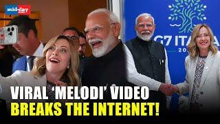 Melodi Viral Video: Italy PM Giorgia Meloni’s selfie video with PM Modi goes viral