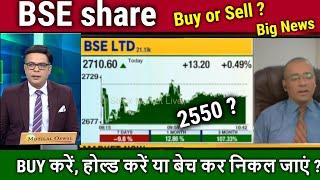 BSE share latest news,kyu gir raha hai? hold or sell ?analysis,bse ltd share news,TARGET TOMARROW