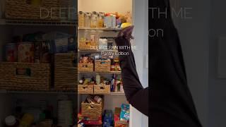 Deep Clean my pantry with me! #cleanwithme #cleaningvideos #relatablemom #sahm #momlife #foryou