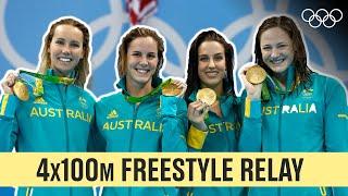 Last 5 Champions of Women's 4x100m Freestyle Relay ‍️