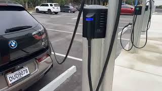 Electric car charging stations at Baptist Health Emergency in Mission Bay Plaza - February 20, 202