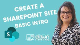 Create a Microsoft SharePoint Site Basic Intro