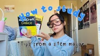 how to study LiKE A pRo ~ tips from a stem major