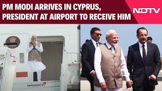PM Modi Cyprus Visit | PM Modi Arrives In Cyprus, President At Airport To Receive Him