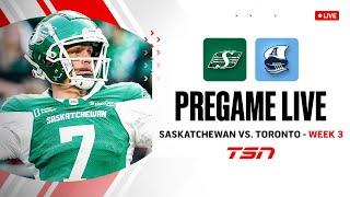 CFL Pregame: Saskatchewan Roughriders vs. Toronto Argonauts